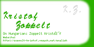 kristof zoppelt business card